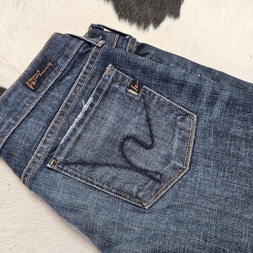 Premium Denim Citizens Of Humanity Blue CROPPED Jeans Kelly Stretch #068 Size 29